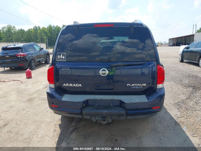 2010 Nissan Armada Platinum VIN: 5N1BA0NF4AN618781 Lot: 40102887