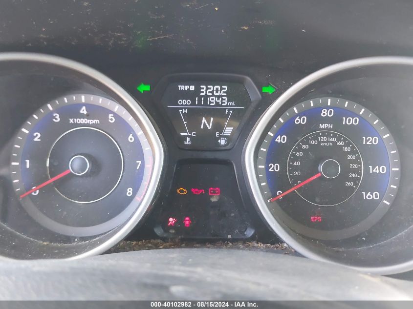 2012 Hyundai Elantra Gls (Ulsan Plant) VIN: KMHDH4AE7CU370589 Lot: 40102982