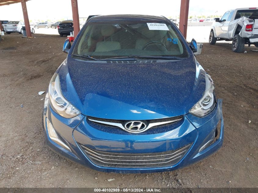 2014 Hyundai Elantra Limited VIN: KMHDH4AE7EU067363 Lot: 40102989