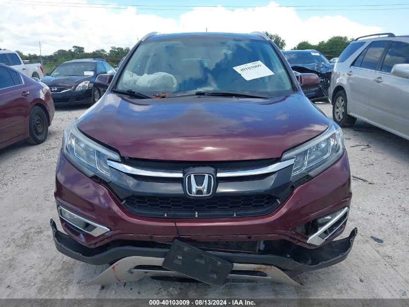 2016 Honda Cr-V Ex-L VIN: 5J6RM4H72GL002209 Lot: 40103009