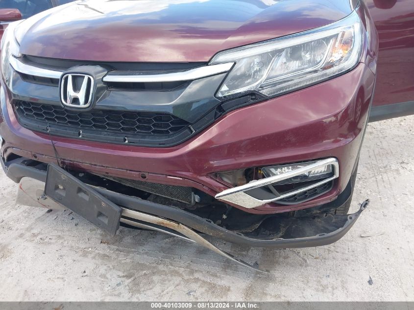 2016 Honda Cr-V Ex-L VIN: 5J6RM4H72GL002209 Lot: 40103009