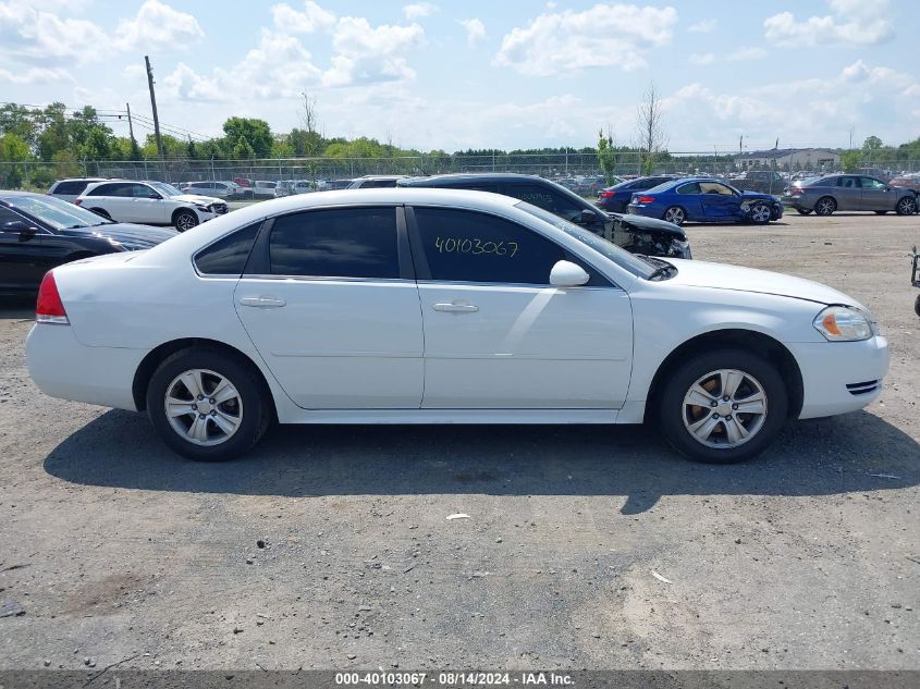 2014 Chevrolet Impala Limited Ls VIN: 2G1WA5E38E1171218 Lot: 40103067