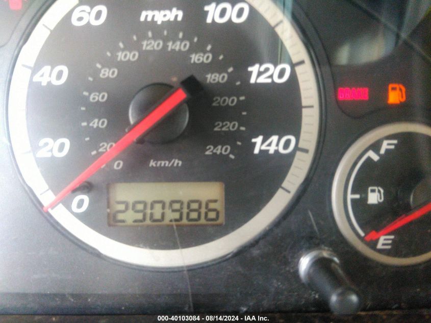 2002 Honda Cr-V Lx VIN: JHLRD78412C020063 Lot: 40103084