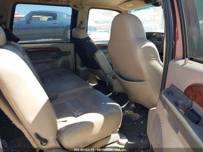 2001 Ford Excursion Limited VIN: 1FMNU43S21EC27687 Lot: 40103170