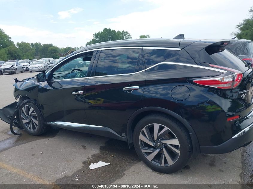 2018 Nissan Murano Platinum VIN: 5N1AZ2MH4JN119546 Lot: 40103194