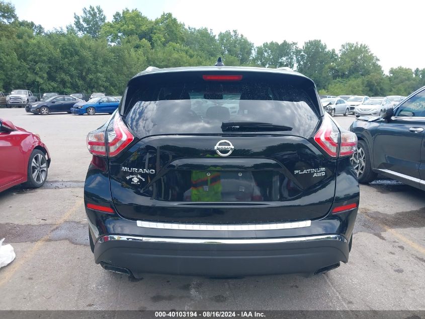 2018 Nissan Murano Platinum VIN: 5N1AZ2MH4JN119546 Lot: 40103194