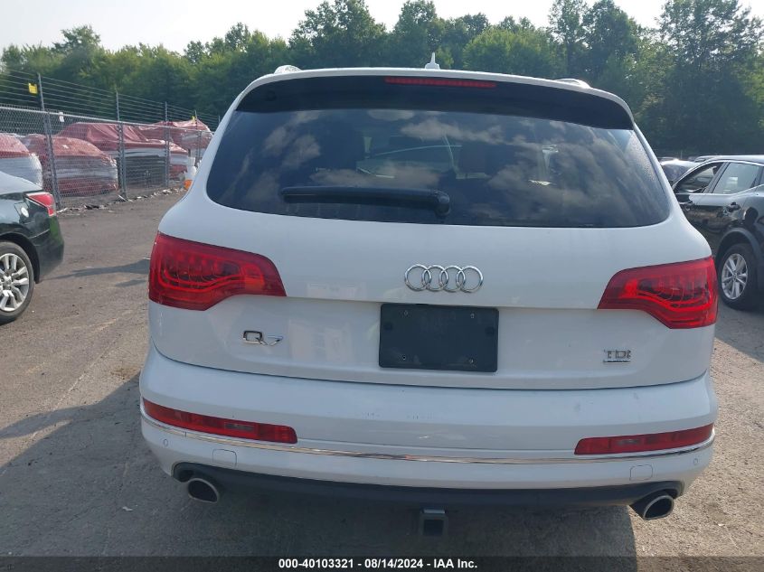 2015 Audi Q7 3.0 Tdi Premium VIN: WA1LMAFEXFD017314 Lot: 40103321