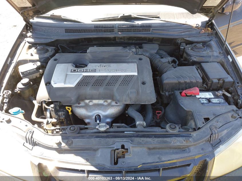 2004 Kia Spectra Ex/Lx VIN: KNAFE122545052696 Lot: 40103363