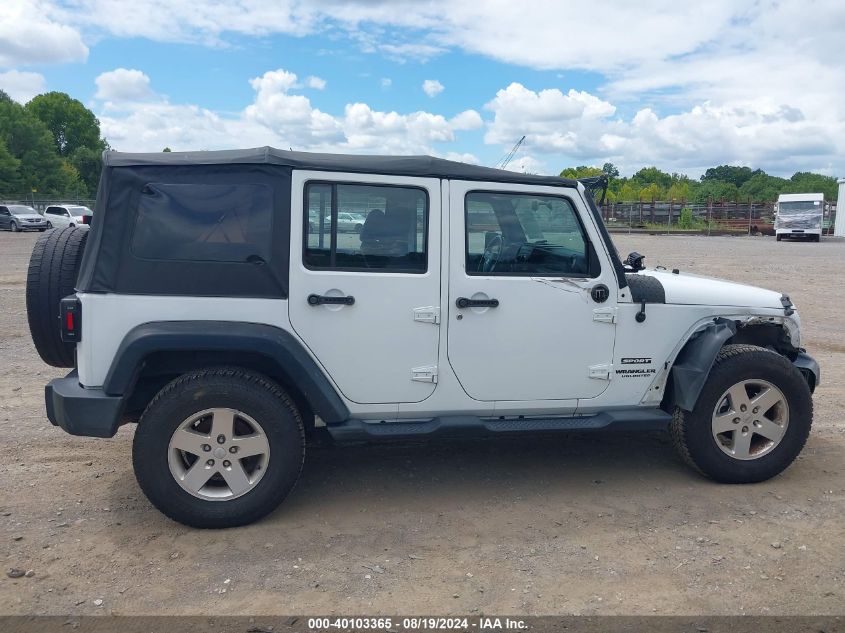 2013 Jeep Wrangler Unlimited Sport VIN: 1C4BJWDG2DL564382 Lot: 40103365