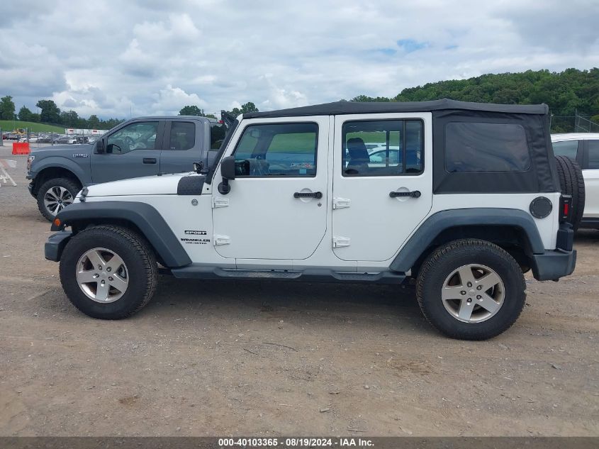 2013 Jeep Wrangler Unlimited Sport VIN: 1C4BJWDG2DL564382 Lot: 40103365