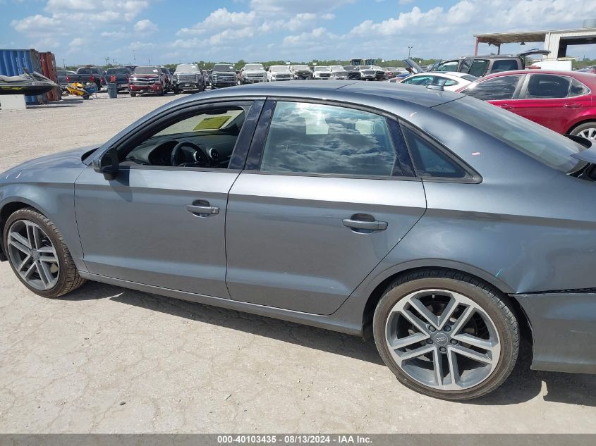 2018 Audi A3 2.0T Premium/2.0T Tech Premium VIN: WAUAUGFF7J1039268 Lot: 40103435