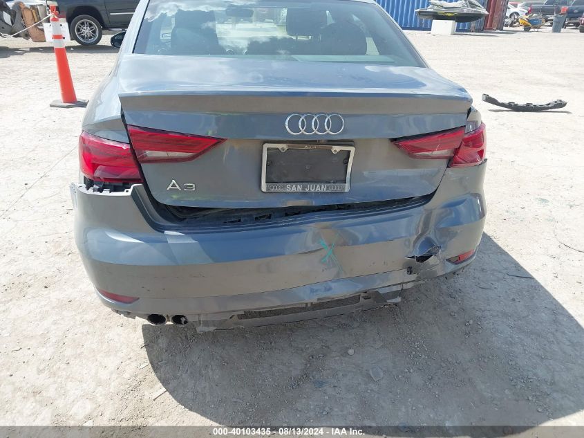 2018 Audi A3 2.0T Premium/2.0T Tech Premium VIN: WAUAUGFF7J1039268 Lot: 40103435