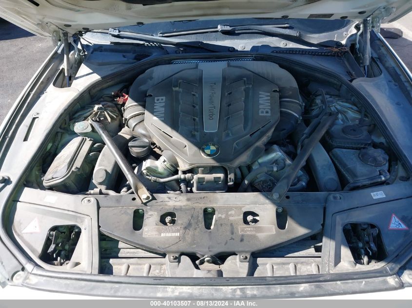 2011 BMW 550I I VIN: WBAFR9C5XBDE81916 Lot: 40103507