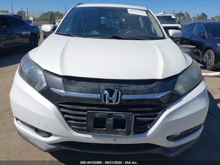 2016 Honda Hr-V Ex-L VIN: 3CZRU5H76GM727705 Lot: 40103560