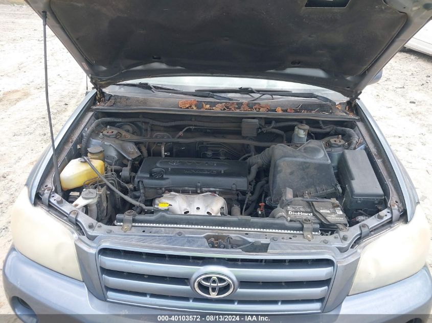 2006 Toyota Highlander VIN: JTEGD21A560152592 Lot: 40103572