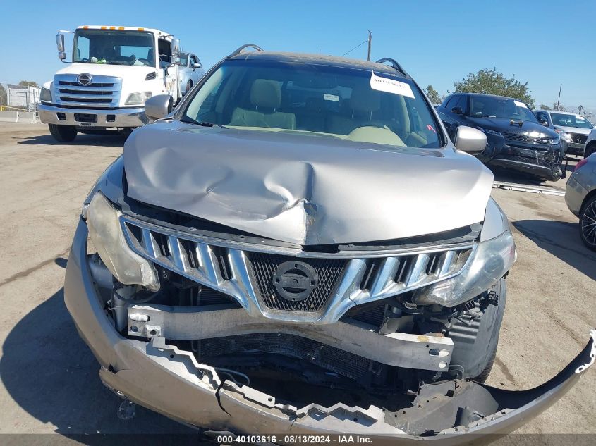 2009 Nissan Murano Sl VIN: JN8AZ18W29W210297 Lot: 40103616