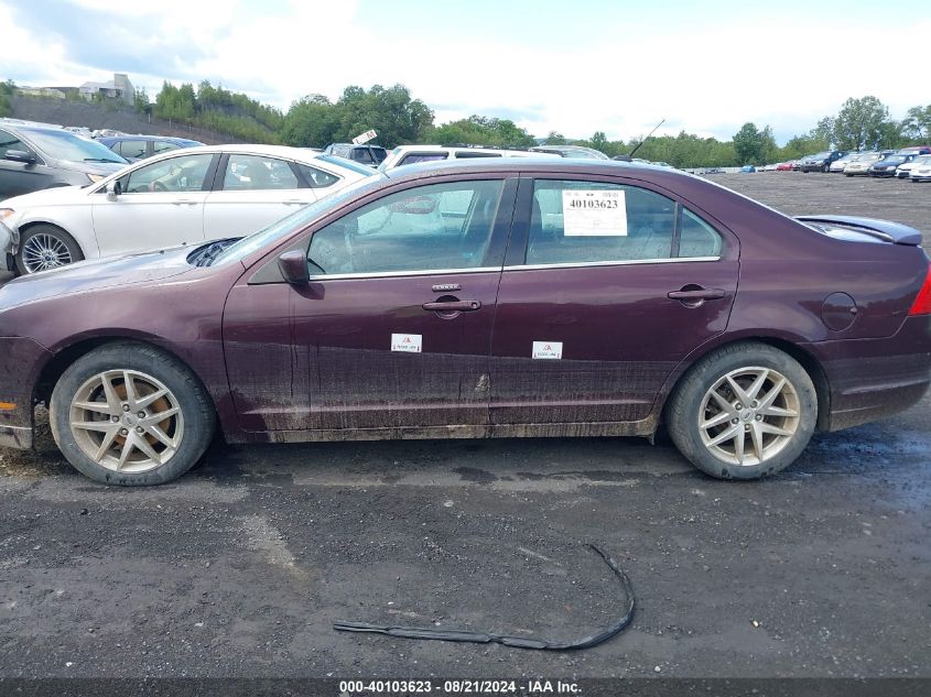 2012 Ford Fusion Sel VIN: 3FAHP0JG2CR295090 Lot: 40103623