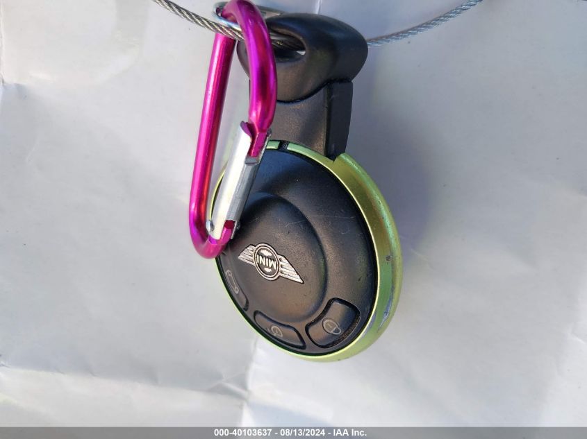 2007 Mini Cooper S VIN: WMWMF73597TL90716 Lot: 40103637