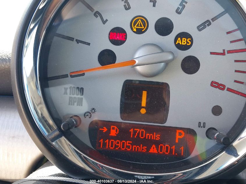 2007 Mini Cooper S VIN: WMWMF73597TL90716 Lot: 40103637