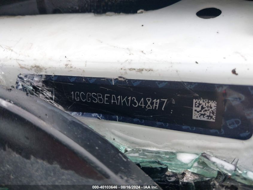 2019 Chevrolet Colorado Wt VIN: 1GCGSBEA1K1348117 Lot: 40103646