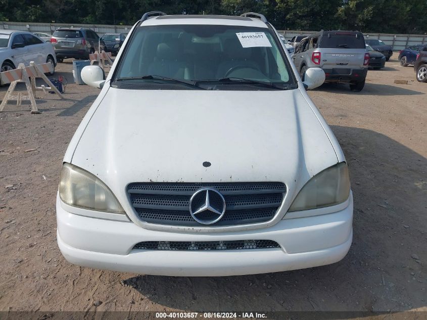 2001 Mercedes-Benz Ml 430 430 VIN: 4JGAB72E81A254482 Lot: 40103657