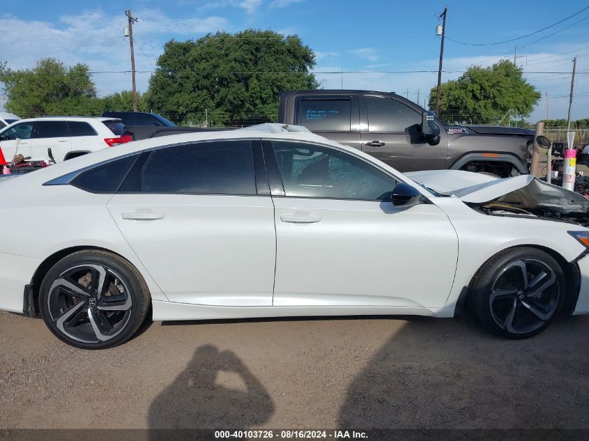 2021 Honda Accord Sport VIN: 1HGCV1F36MA028215 Lot: 40103726