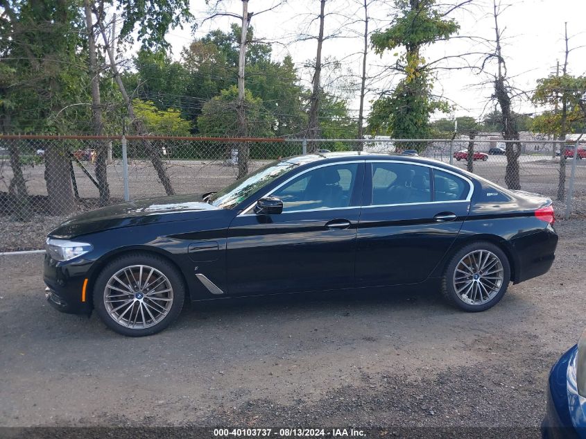 2018 BMW 530E xDrive Iperformance VIN: WBAJB1C58JB374595 Lot: 40103737