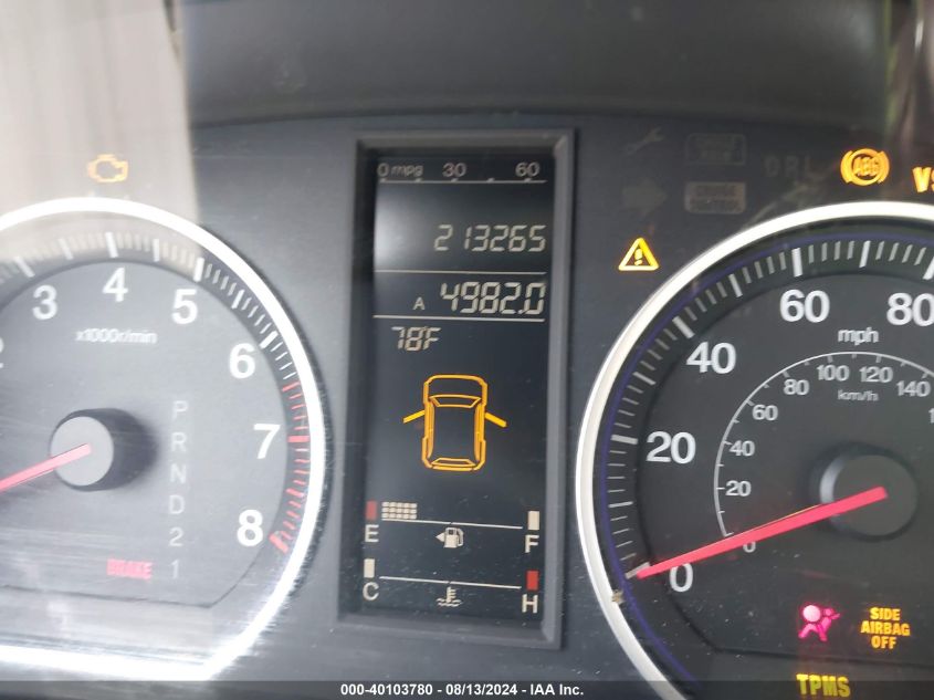 2008 Honda Cr-V Ex VIN: 5J6RE48508L040938 Lot: 40103780