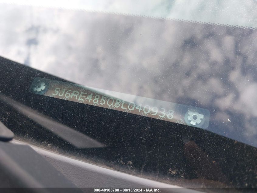 2008 Honda Cr-V Ex VIN: 5J6RE48508L040938 Lot: 40103780