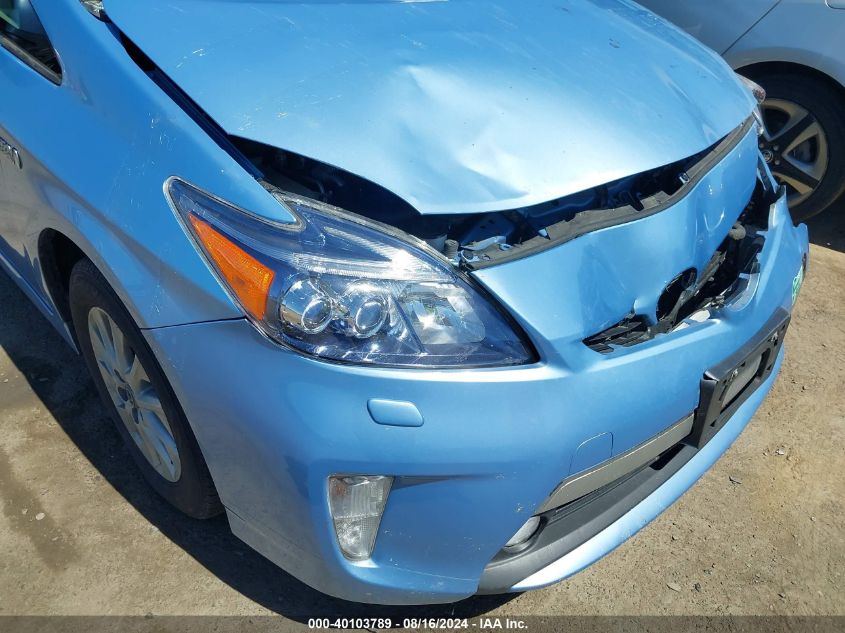 2012 Toyota Prius Plug-In Advanced VIN: JTDKN3DP1C3007383 Lot: 40103789