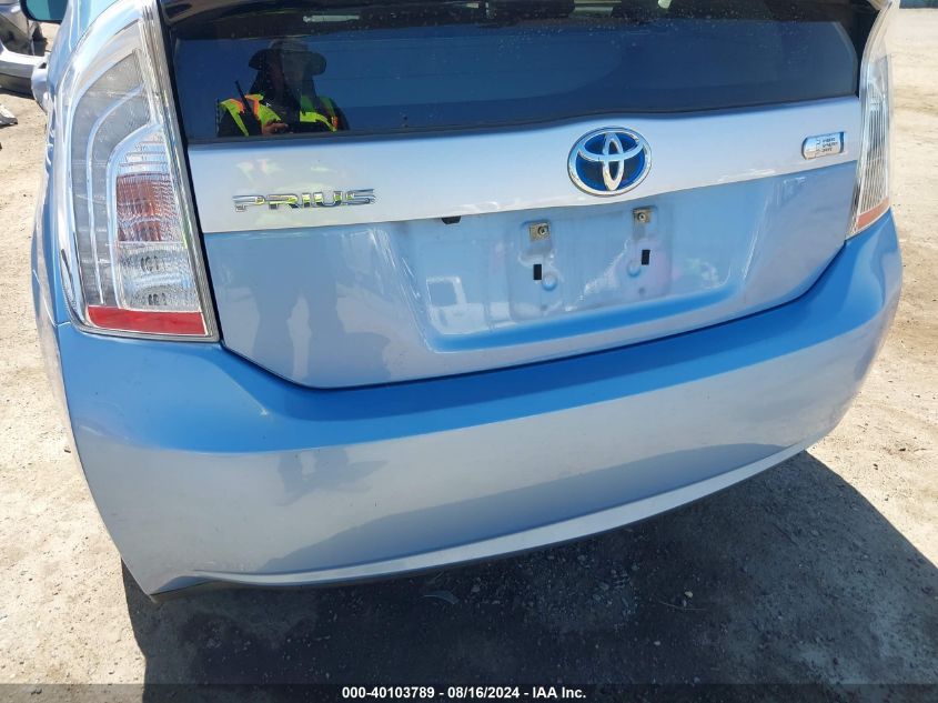 2012 Toyota Prius Plug-In Advanced VIN: JTDKN3DP1C3007383 Lot: 40103789