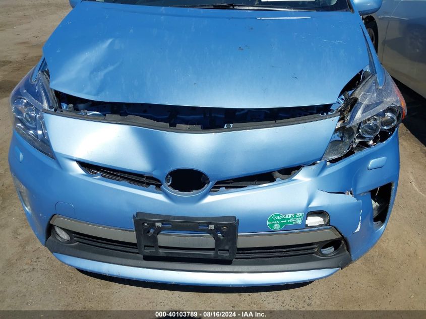 2012 Toyota Prius Plug-In Advanced VIN: JTDKN3DP1C3007383 Lot: 40103789