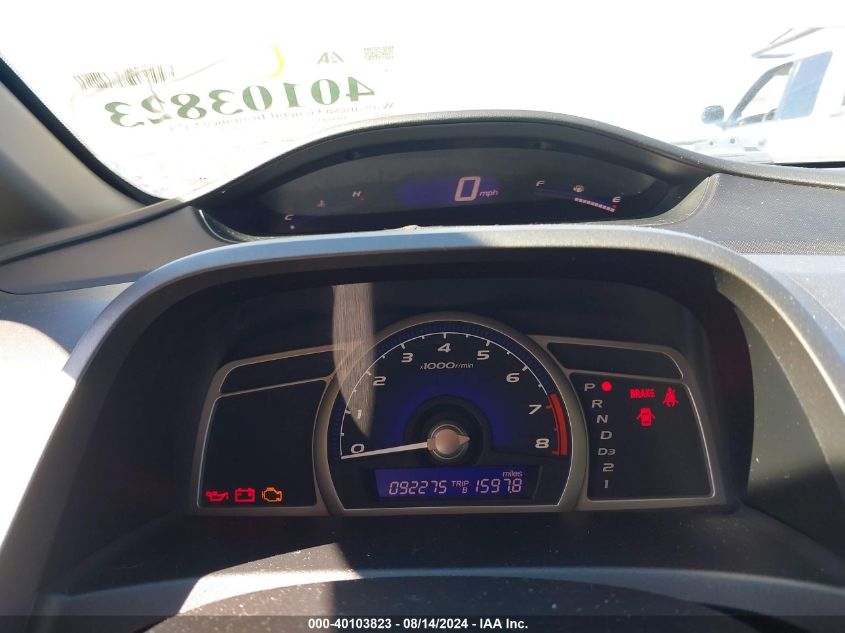 2010 Honda Civic Lx-S VIN: 19XFA1F66AE018858 Lot: 40103823