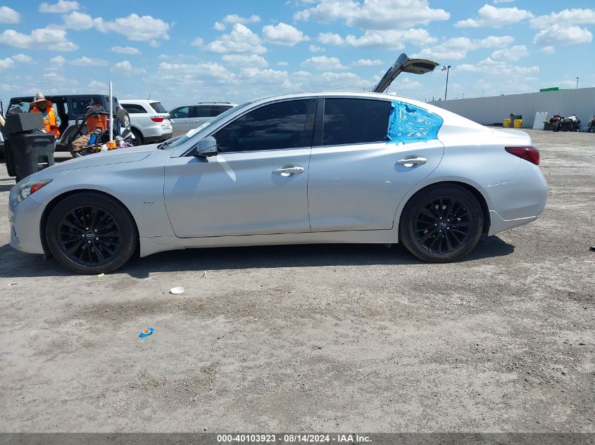 2018 Infiniti Q50 3.0T Luxe VIN: JN1EV7AP5JM350314 Lot: 40103923