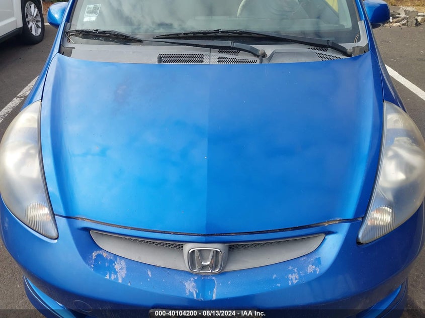 2007 Honda Fit Sport VIN: JHMGD38617S035219 Lot: 40104200