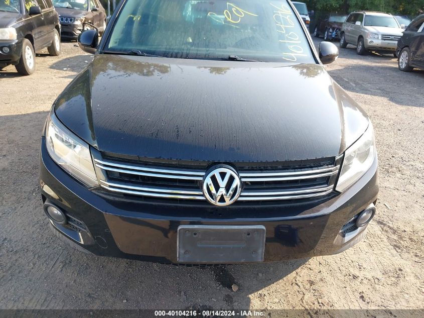 2012 Volkswagen Tiguan Se VIN: WVGAV7AX4CW530043 Lot: 40104216