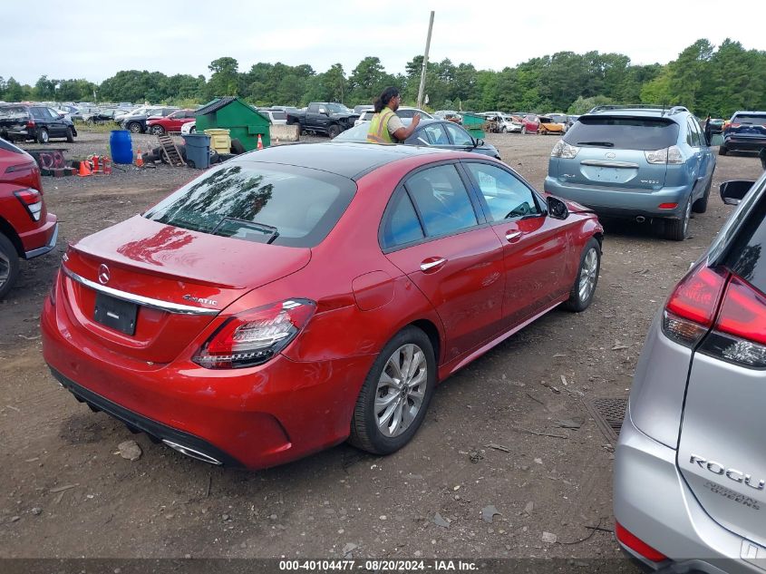 2019 Mercedes-Benz C 300 4Matic VIN: 55SWF8EB9KU316078 Lot: 40104477