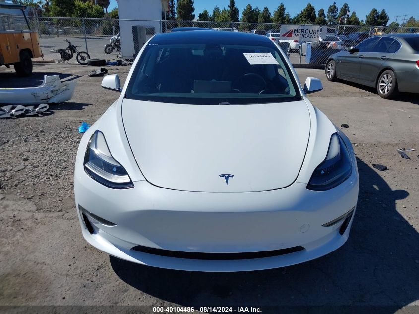 2021 Tesla Model 3 Standard Range Plus Rear-Wheel Drive VIN: 5YJ3E1EA9MF939581 Lot: 40104486