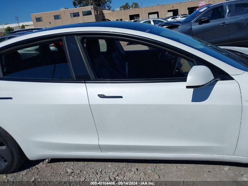 2021 Tesla Model 3 Standard Range Plus Rear-Wheel Drive VIN: 5YJ3E1EA9MF939581 Lot: 40104486