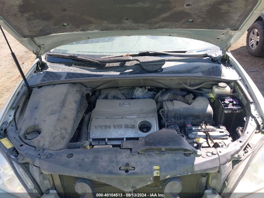 2005 Lexus Rx 330 VIN: 2T2HA31U15C080078 Lot: 40104513