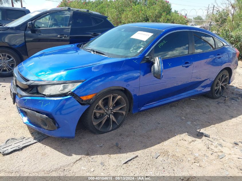 2019 Honda Civic Sport VIN: 19XFC2F8XKE009633 Lot: 40104615