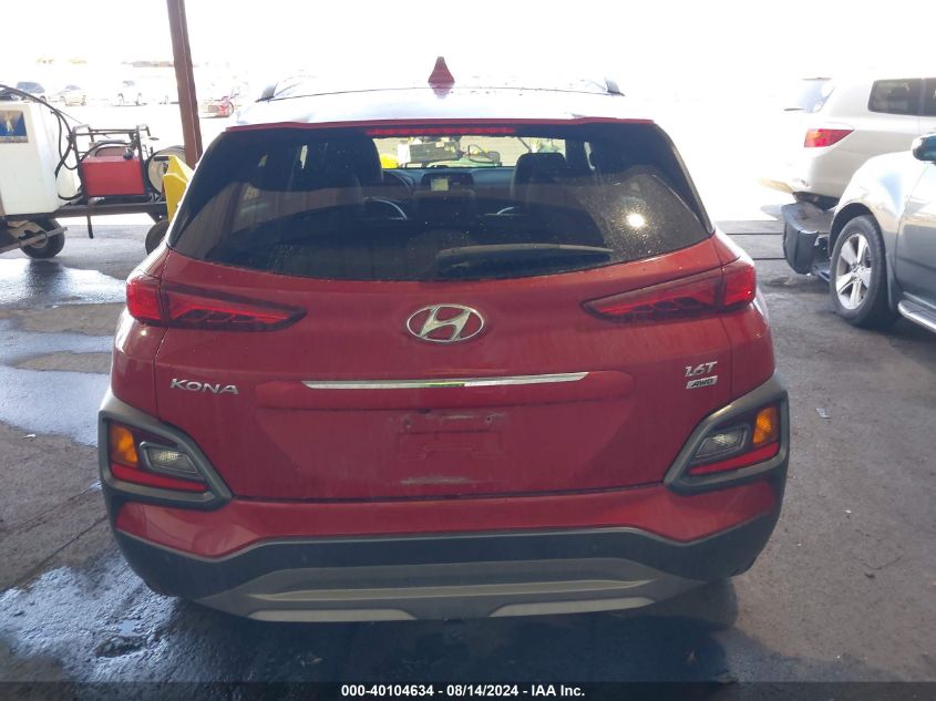 2019 Hyundai Kona Ultimate VIN: KM8K5CA59KU381411 Lot: 40104634