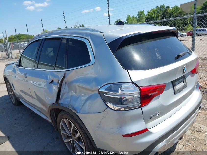 2019 BMW X3 XDRIVE30I - 5UXTR9C53KLP95981