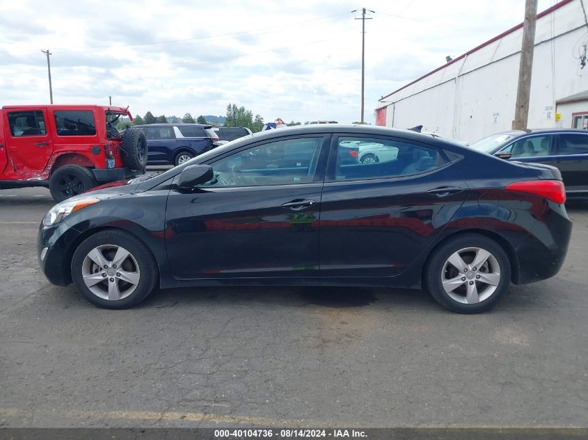 2013 Hyundai Elantra Gls VIN: 5NPDH4AE0DH327034 Lot: 40104736