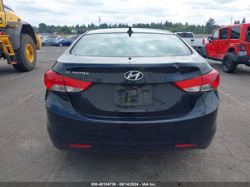 2013 Hyundai Elantra Gls VIN: 5NPDH4AE0DH327034 Lot: 40104736