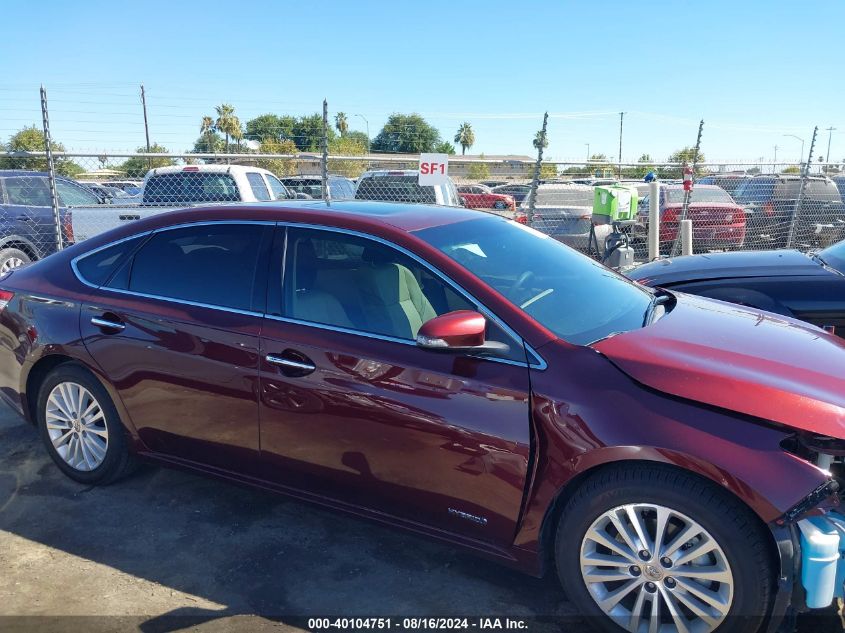 2014 Toyota Avalon Hybrid Xle Premium VIN: 4T1BD1EB4EU029526 Lot: 40104751