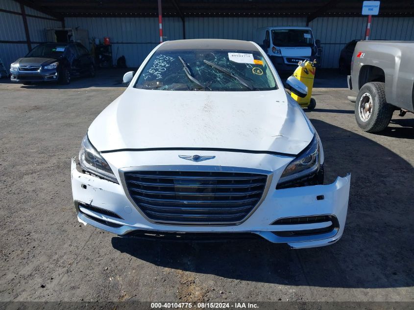 2018 Genesis G80 3.8 VIN: KMHGN4JE9JU225136 Lot: 40104775