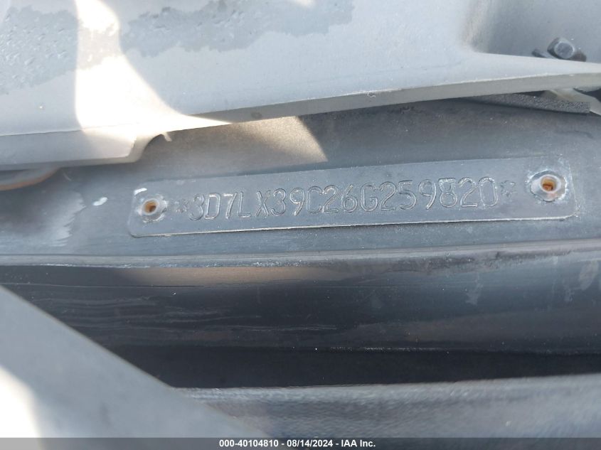 2006 Dodge Ram 3500 VIN: 3D7LX39C26G259820 Lot: 40104810