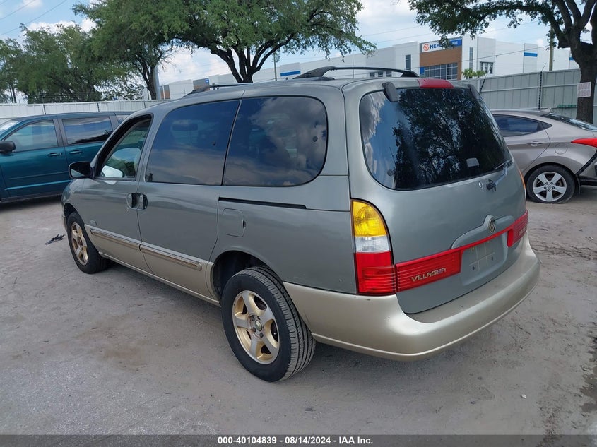 2000 Mercury Villager Estate VIN: 4M2XV14T7YDJ26655 Lot: 40104839