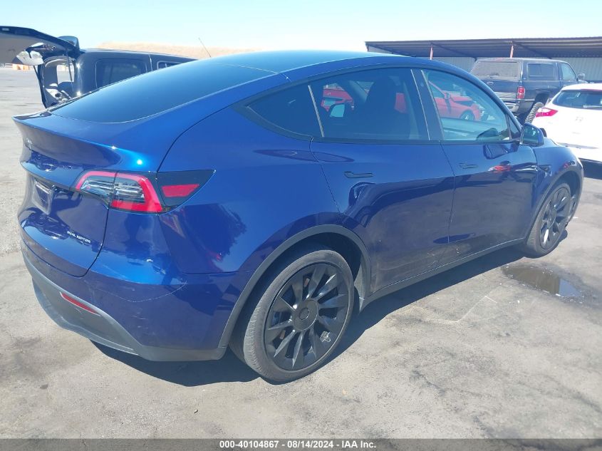 VIN 7SAYGDEE7PF748737 2023 Tesla Model Y, Awd/Long... no.4